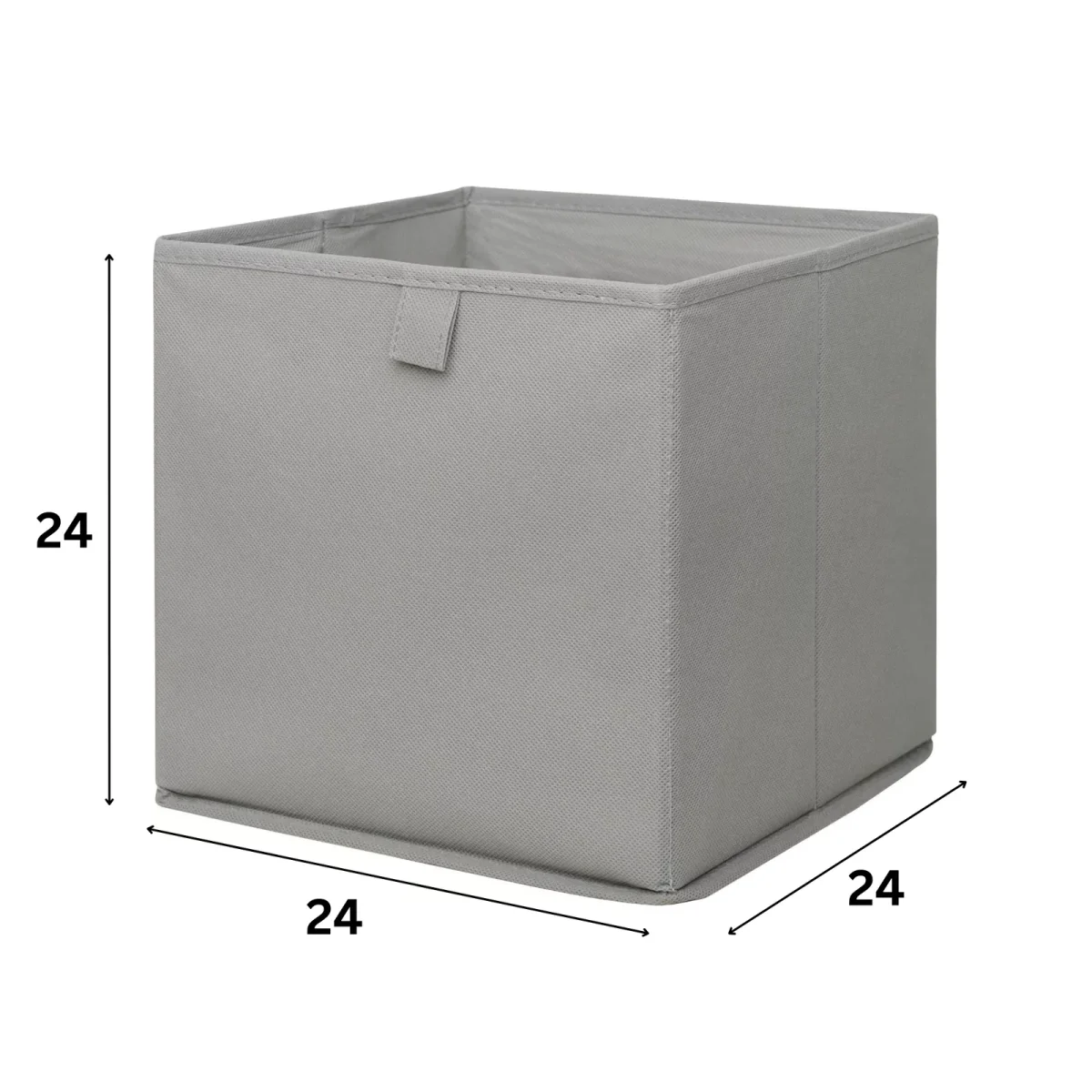 Box für Ikea Billy Regal, faltbare Stoffbox, Kiste - Grau – Bild 4