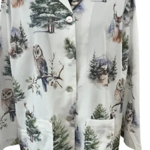 Limited Edition Satin Pyjama Chalet – 100% Mercerisierte Baumwolle, 300 TC