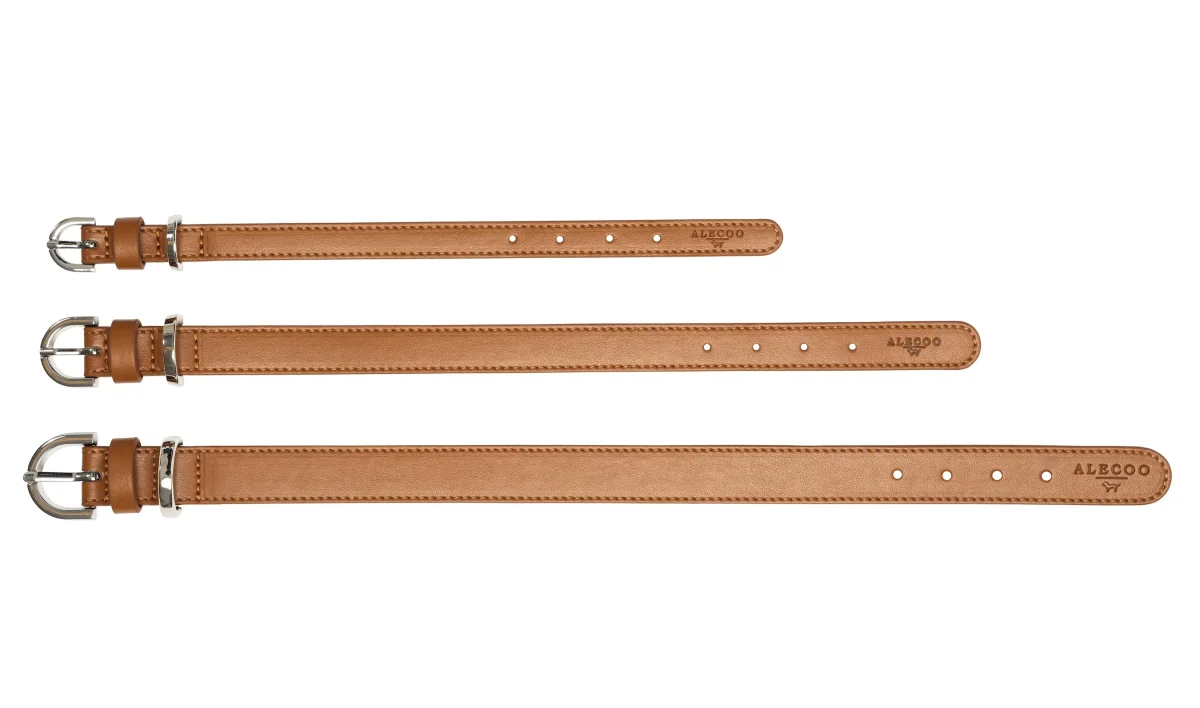 Hundehalsband Classy cognac - silber – Bild 3