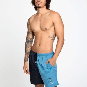 Dual Swim Shorts Polyamid Navy Light Blue – Kordelbund