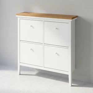 Holzplatte für IKEA Gullaberg Schuhschrank 105 x 22cm im Stil Artisan Eiche, passend für Flurschrank mit 4 Fächern