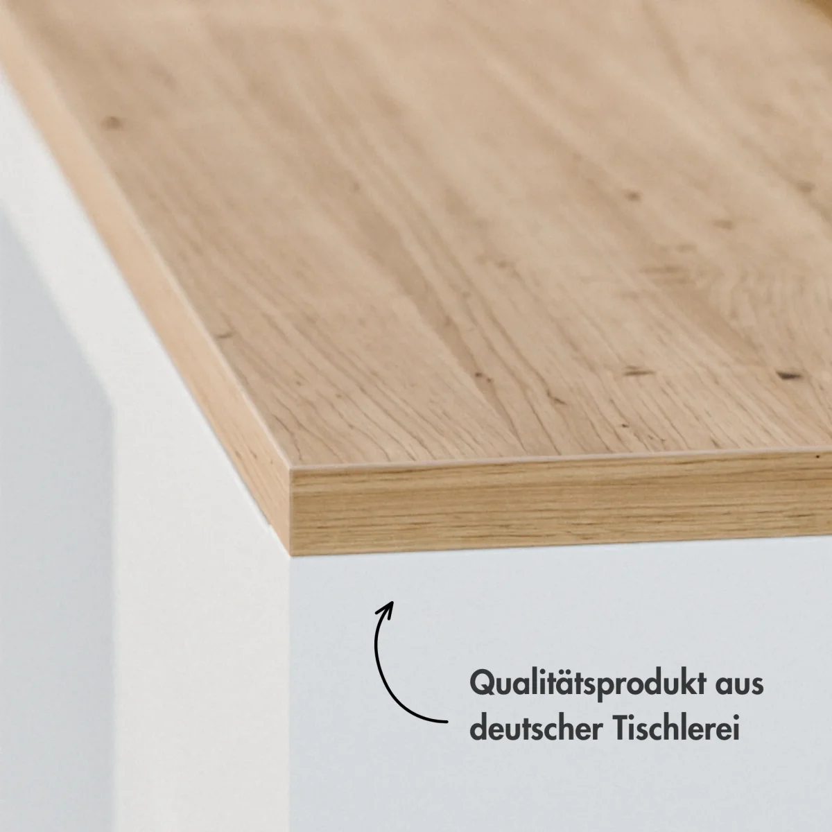 Holzplatte für 2er IKEA Kallax Regal, Eiche - Deckplatte 76 x 39cm – Bild 9