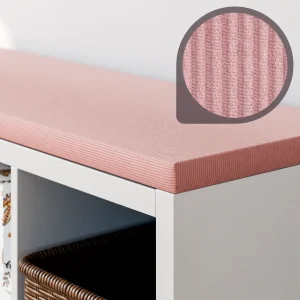 Sitzkissen mit Rosa Cord-Stoff für IKEA Kallax Regal 2er, 3er und 4er