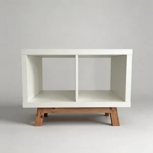 Untergestell für IKEA Kallax Regal 2 Fächer Breite, Holzgestell 62 x 33 x 14cm, Artisan Eiche