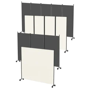 BMOT Paravent mit Rollen Raumteiler 1/3/4/5 Teilig Trennwand